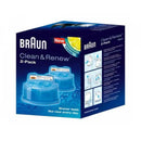 Pack 2 cartuchos limpiadores afeitadora CCR2 Clean&amp;Charge Braun