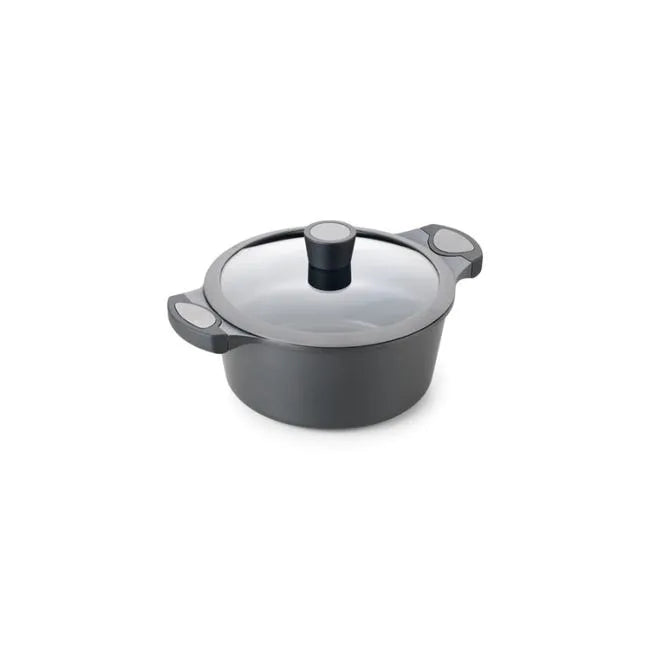 ALZA MATRIX cacerola baja con tapa aluminio fundido 24 cm.