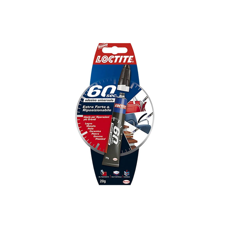 Adhesivo cola universal Loctite 60 segundos tubo 20 g