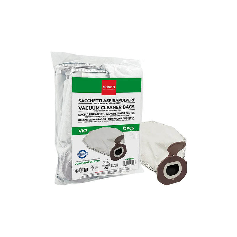 VORWERK-FOLLETTO - Mikrofaserbeutel für Staubsauger - 01097