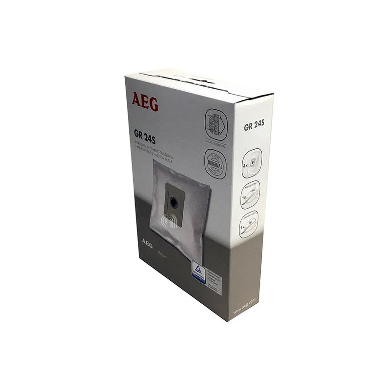Set 4 bolsas y 2 filtros originales para aspiradoras Electrolux AEG