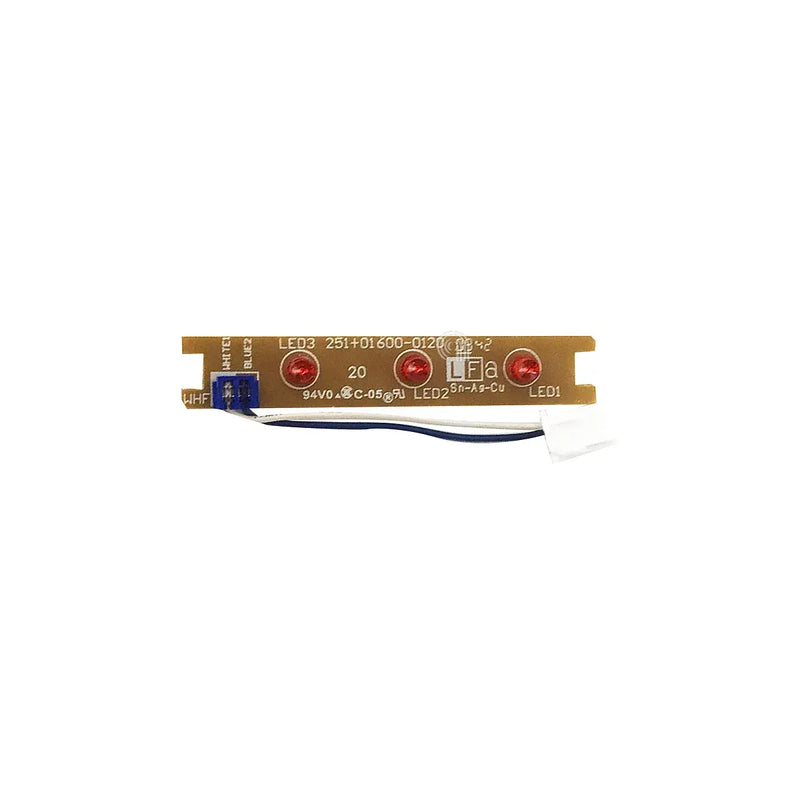Grupo led para microondas Electrolux con códigos 50280296000 y 4055112074