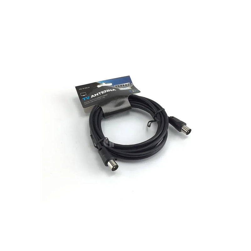 Cable antena macho/macho 2 metros GBC 75 ohm