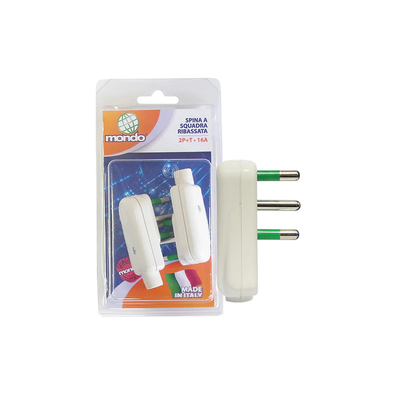 GBC - Abgewinkelter Flachstecker für kleine Haushaltsgeräte - AST-55301171