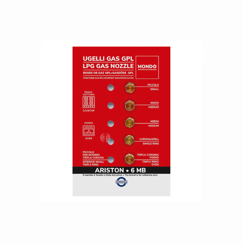 ARISTON, INDESIT, MONDO - LPG-Gasdüsen für Kochfeld - AST-00537555