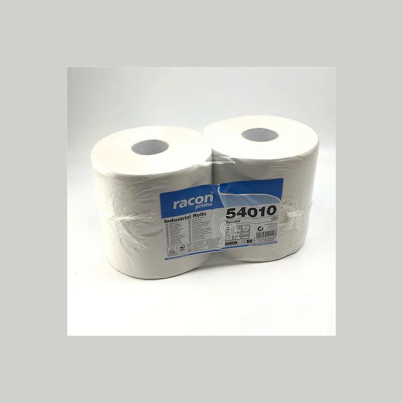 2 Universal-Zellstoff-Handtuchrollen, 380 Abreißblätter, 22x24 cm, rot