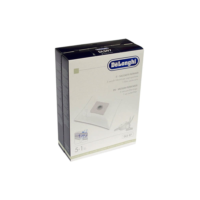 Set 4 Beutel und 1 Originalfilter Staubsauger De Longhi DLS97