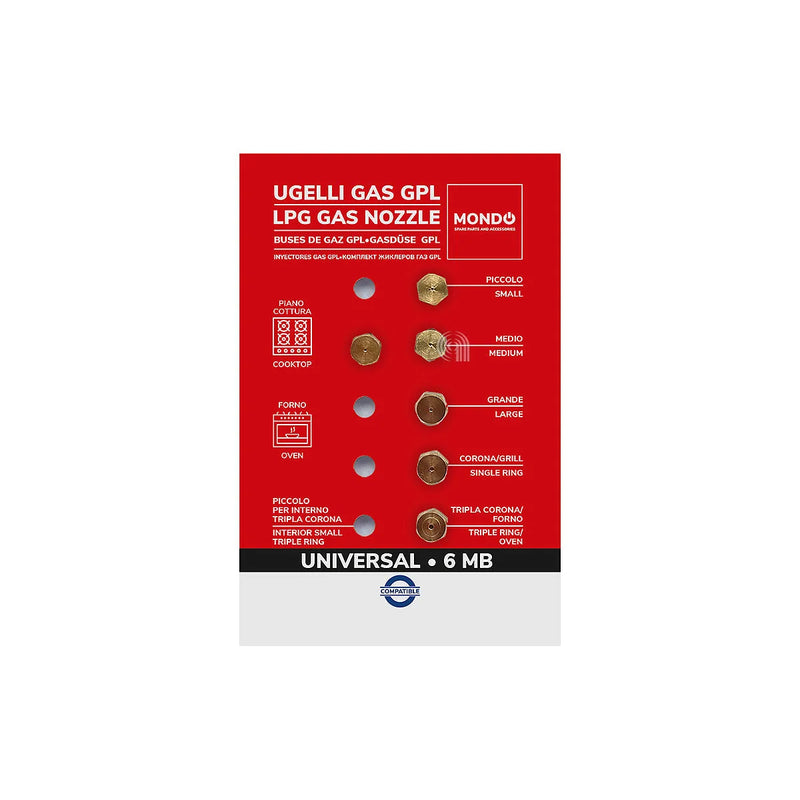 UNIVERSAL, WELT - Gasdüsen/Gaseinspritzdüsen für Kochfeld - AST-00537561
