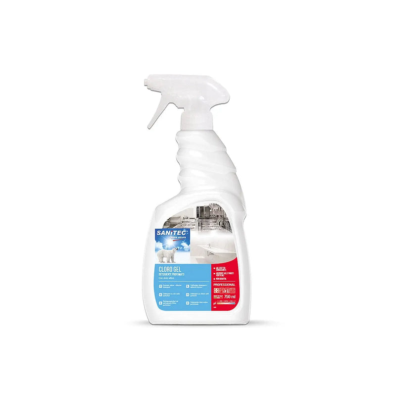 gel cloro sanitizante Sanitec 750 ml con efecto desengrasante