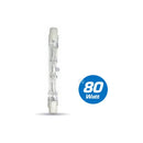 Lampadina 80W halógena R7S lineal 78 mm universal