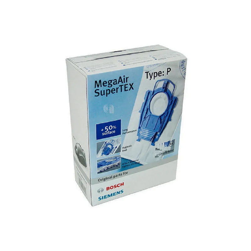 Set 4 Beutel + Original Bosch P-Typ Filter für Staubsauger