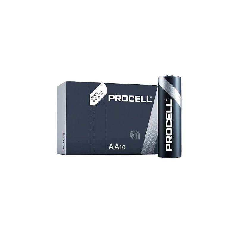 set 10 pilas alcalinas industrial duracell stilo aa 55302001
