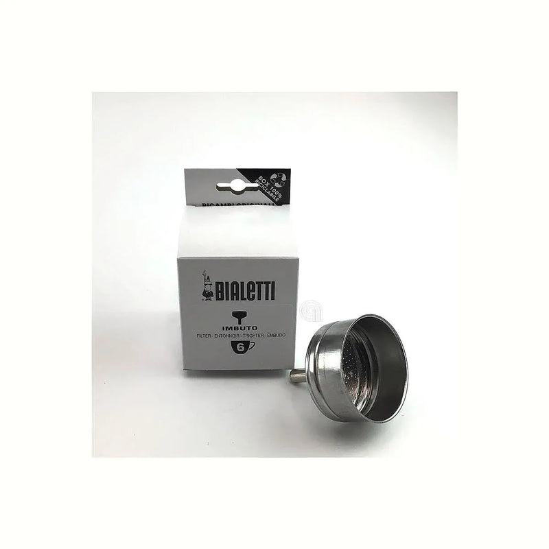 Embudo 6 tazas inducción para moka original Bialetti 0800126