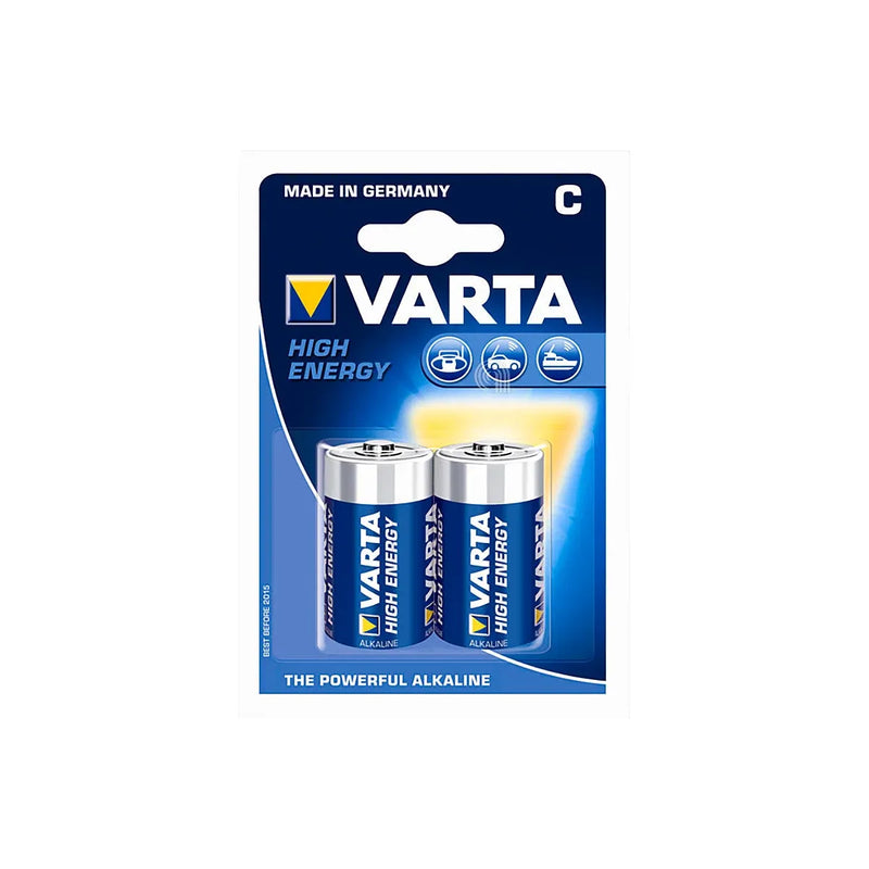 set 2 pilas alcalinas high energy c 1,5v varta 55302116