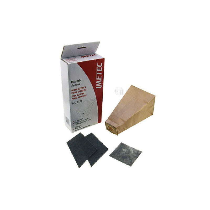 Set mit 10 Beuteln und 3 Filtern für den Staubsauger Imetec 8428