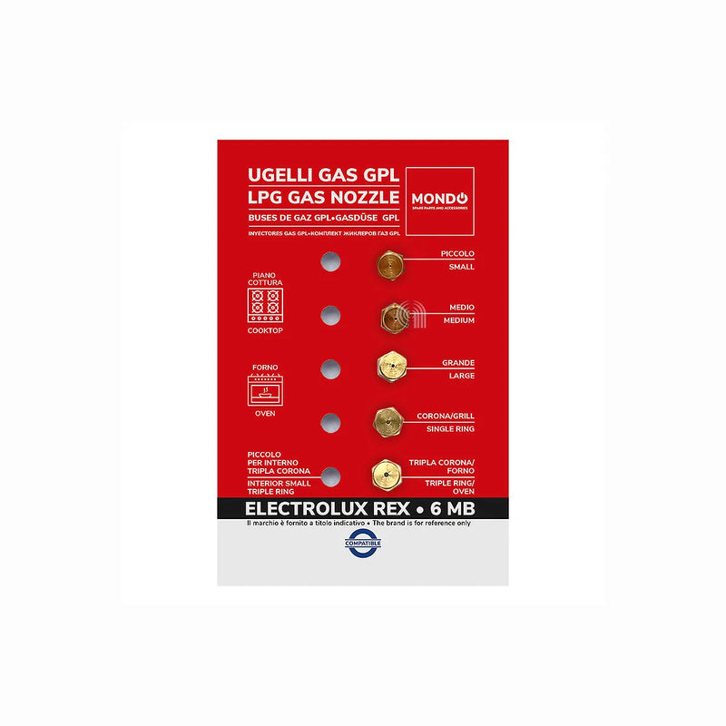 ELECTROLUX, ZANUSSI, UNIVERSALE, MONDO - Gasinjektoren für Kochfeld - AST-00537507