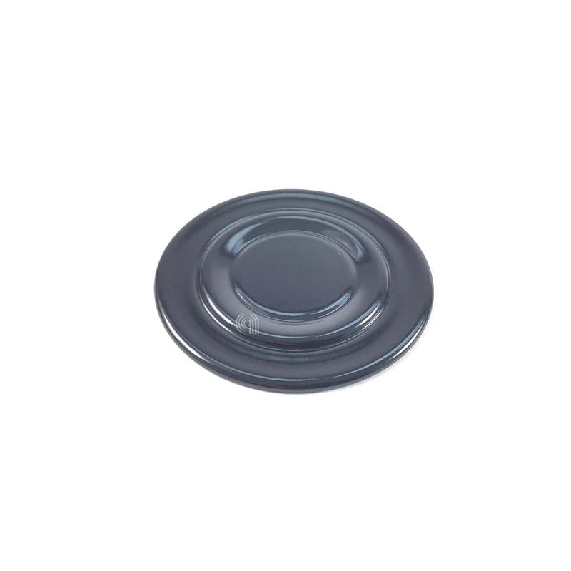 Schwarze, glasierte rechte Brennerabdeckung Whirlpool 481010714675