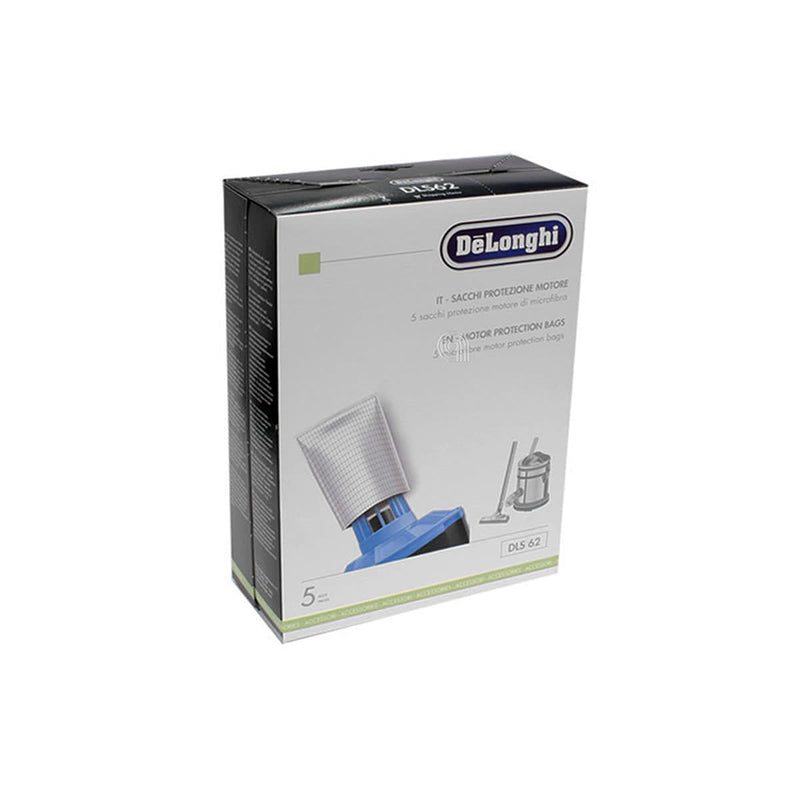 Set mit 5 originalen Staubsaugerbeuteln für De Longhi SP1700100