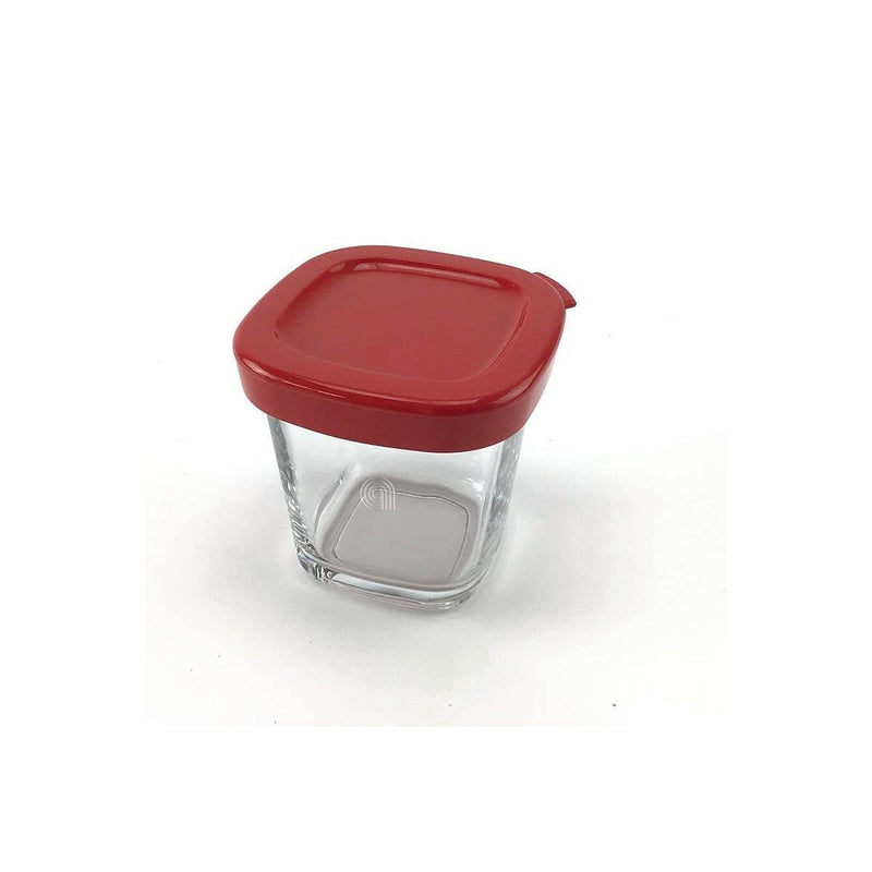 Krug+Deckel/rot