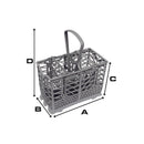 Besteckkorb Geschirrspüler kompatibel mit Smeg 691410232