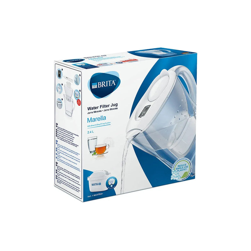 caraffa depurador agua marella blanca brita con filtro maxtra