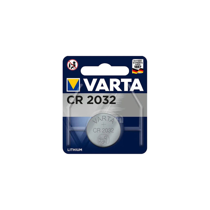 Lithium-Knopfzelle CR2032 Varta 230mAh für Fernbedienungen und Uhren