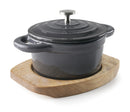 LACOR Mini cacerola redonda con tapa Magma grey 25846