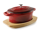 LACOR Mini cacerola oval con tapa Magma red 25857