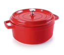 LACOR Cacerola con tapa roja Cocotte 25916
