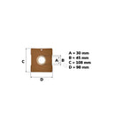 IMETEC, SAMSUNG, DAEWOO, DE LONGHI, SIMAC, TERMOZETA - Staubsaugerbeutel Staubsauger - SB 90