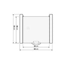 Mondo Trockner-Aufsatz mit herausnehmbarem Regal 60x60 cm