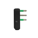 MONDO - Pack 20 Steckdosen 10A Schwarz mit Erdung - AST-55301311