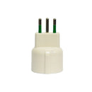 Set 10 Adapter italienischer Stecker 2p+t 10A auf Schuko