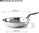 LACOR Pfanne Origin Edelstahl 20 cm - Modell 47320