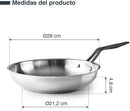 LACOR Pfanne Ursprung Edelstahl 28cm - Modell 47328