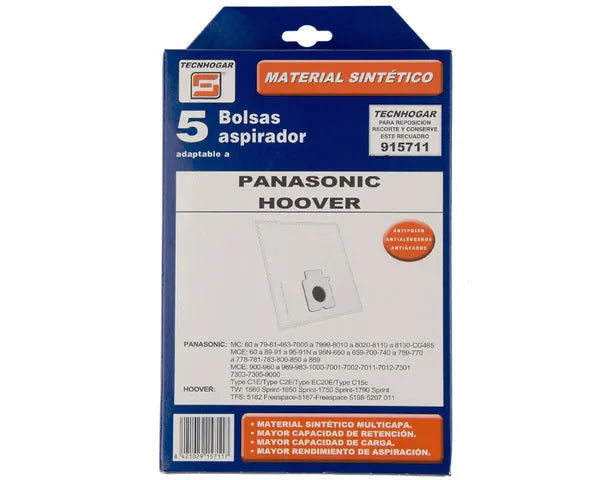 SACO STAUBSAUGERBEUTEL KUNSTSTOFF PANASONIC 5 STÜCK