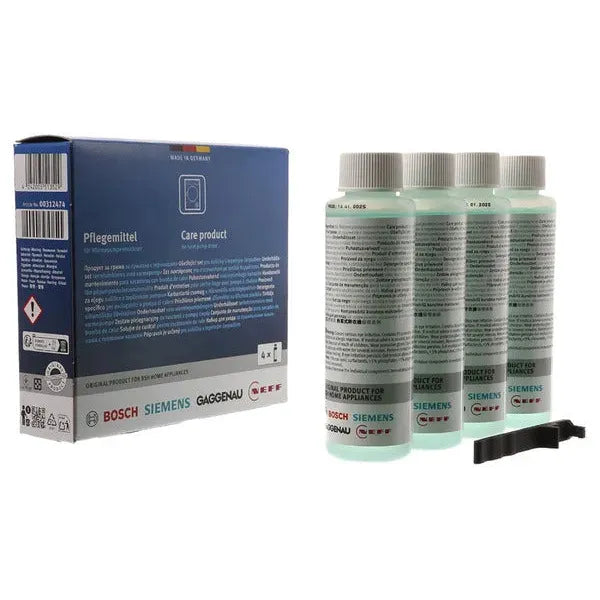 Limpiador líquido para secadora Bosch código 00312474 4x125 ml