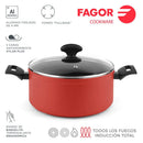 FAGOR Olla MAXIMA Roja + Tapa Ø20