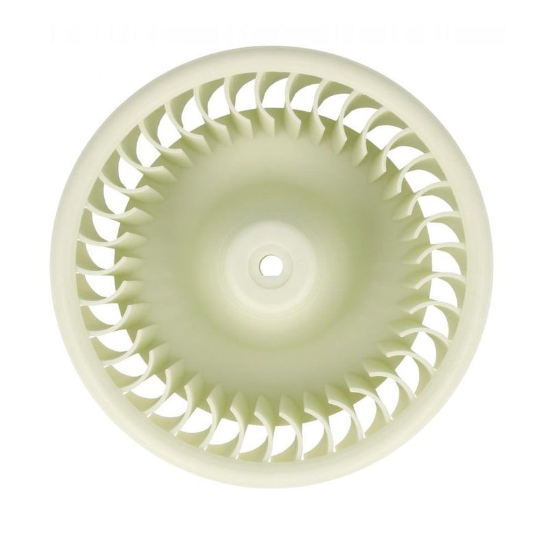 Rotor del ventilador de recirculación C00869331 para secadora Indesit, vista frontal de los álabes