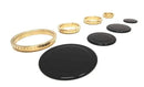 Pack 4 Gasherdplatten - Teka, Fagor, Balay (Abdeckungen + Ringe)