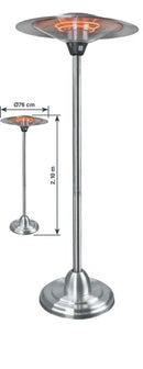LACOR Standheizer Edelstahl Terrassen 3000W 69411