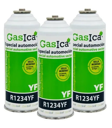 Pack 3 botellas gas refrigerante GASICA YF - R1234yf