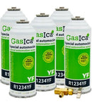 Pack 5 botellas gas refrigerante GASICA YF - R1234yf + llave de servicio